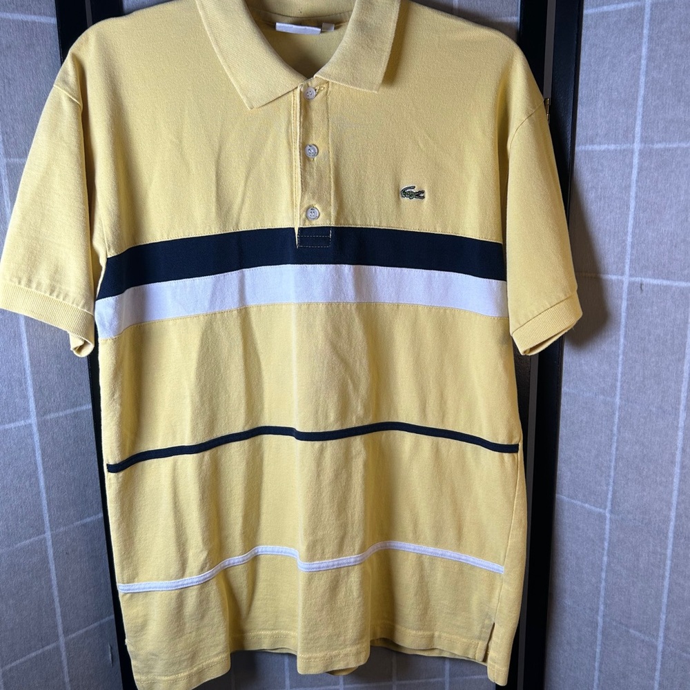 Lacoste Men's Yellow Polo Shirt